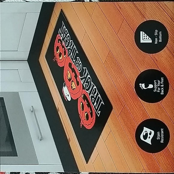 Peanuts "Trick or Treat" Anti-Fatigue Kitchen Mat Rug Halloween Pumpkin - Picture 2 of 4